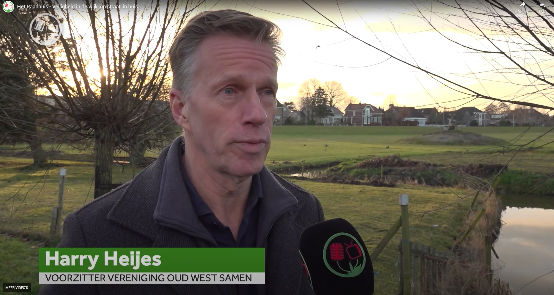 Interview met Harry Heijes gebruikt in Het Raadhuis van RTV Lansingerland